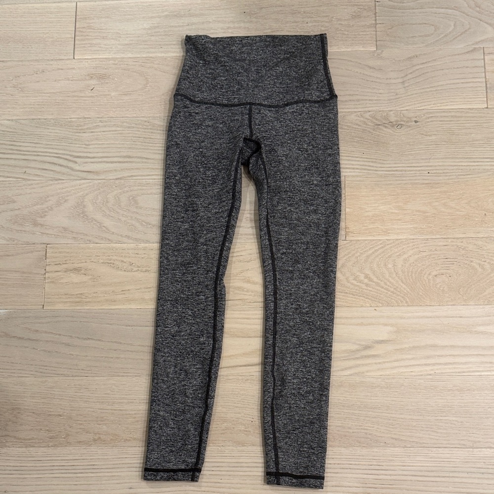 Lululemon Wunder Under High Rise Leggings Heather Black
